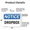 Signmission Drop Box, 24 in W x Rectangle, Plastic OS-2PACK-NS-P-1824-L-11565 - alternate 6